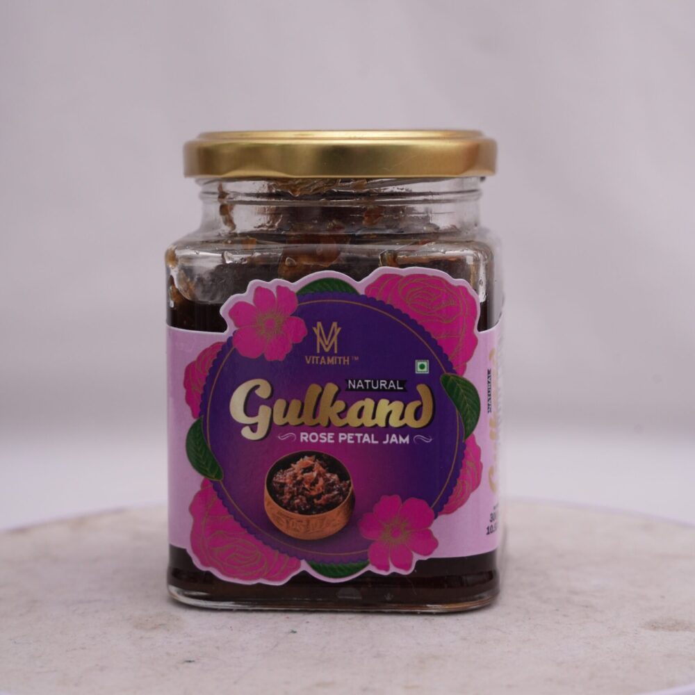 Vitamith Premium Organic Himalayan Rose Gulkand | Healthy Dessert that Aids in Digestion (GH)