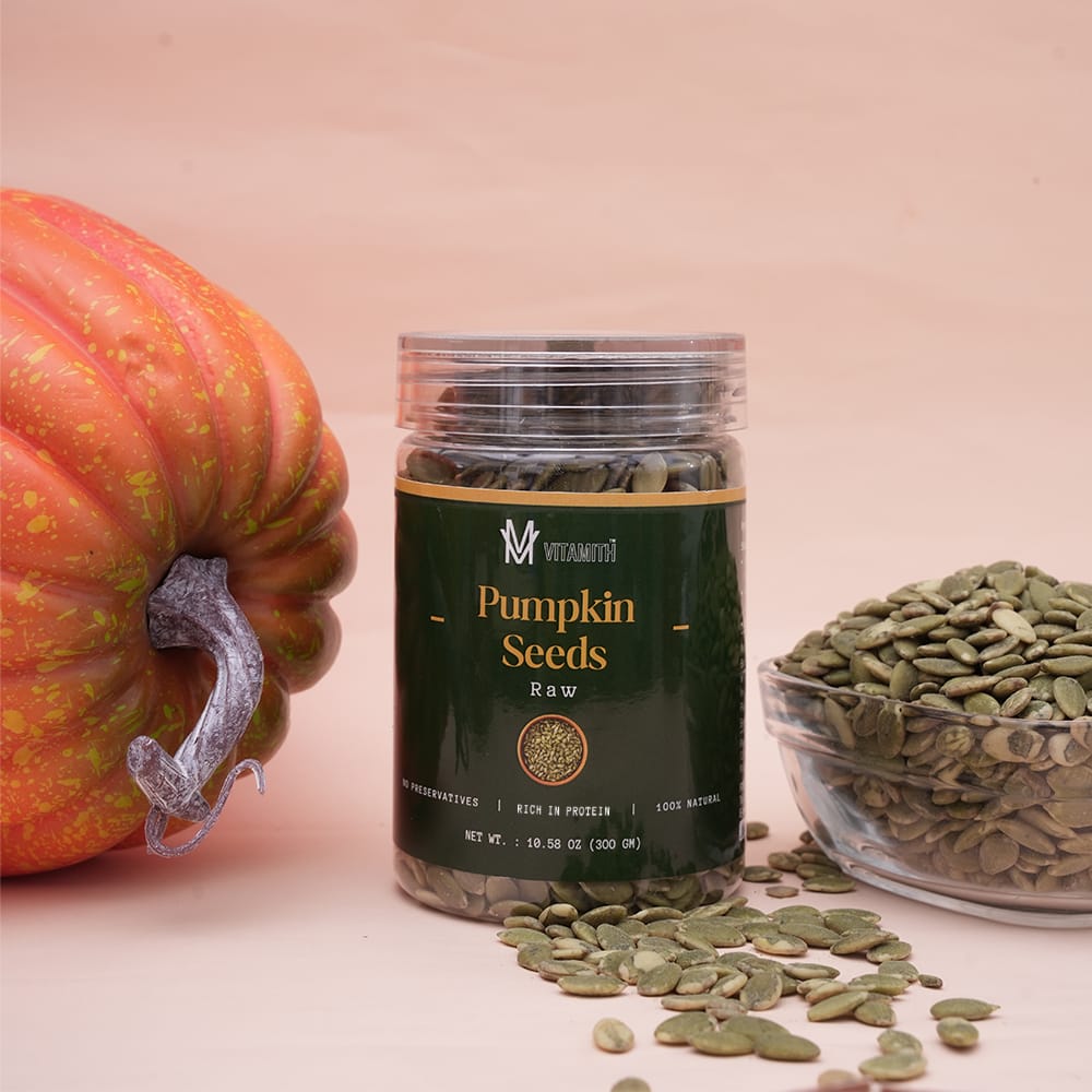 Vitamith Raw Pumpkin Seeds | Nutrient-Dense Superfood for a healthier lifestyle
